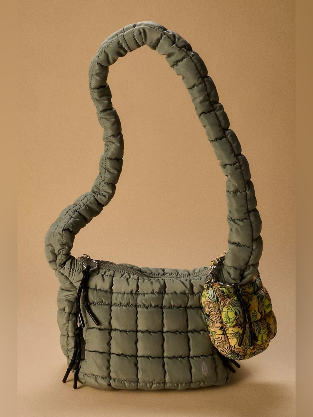 NWT FREE PEOPLE MOVEMENT Quilted Baby Carryall Sling Bag | Sage Stone MSRP $58 - Picture 7 of 12